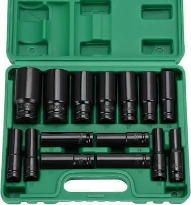 Produktbild von Schlagschrauber Set 15-teilig, 1/2 Zoll, für Montage, Stahl