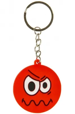 Produktbild von Schlüsselanhänger Emoji rot 4,5 cm