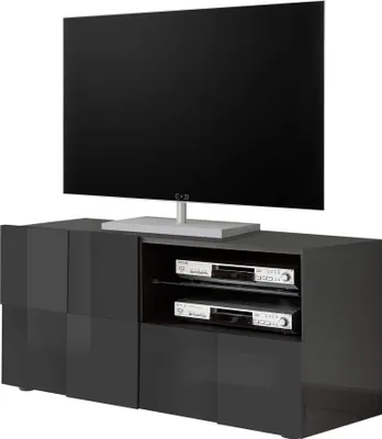 Immagine prodotto di Milani Home - mobile porta TV moderno effetto legno 122 x 57 x 43 cm, truciolare bilaminato, per soggiorno