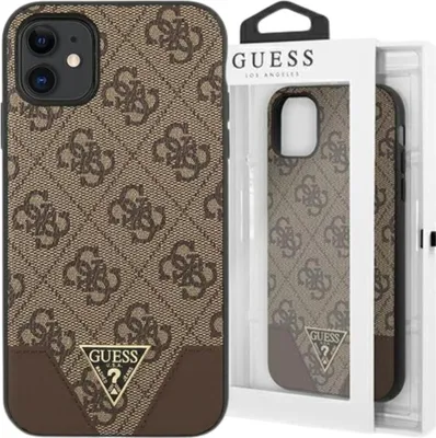 Immagine prodotto di Guess Guhcn61Pu4Ghbr Iphone 11 6,1 / Xr6,1 Brązowy/Brown Hardcase 4G Triangle Collection