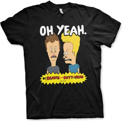Produktbild von Beavis And Butt-Head T-Shirt Herren Oh Yeah! schwarz M