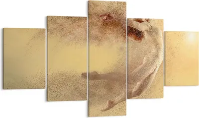 Produktbild von Bild auf Leinwand - Leinwandbild - Frau Abstraktion - 125x70cm - Wand Bild - Wanddeko - Wandbilder - Leinwanddruck - Bilder - Kunstdruck - Wanddekoration - Leinwand bilder - Wandkunst - EA125x70-4061