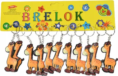 Zdjęcie produktu dla Brelok Do Kluczy Zawieszka Do Plecaka Do Torebki Żyrafa Zestaw 12Szt