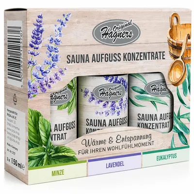Zdjęcie produktu dla Oryginalny zestaw koncentratów do sauny Hagners, 3 x 50 ml