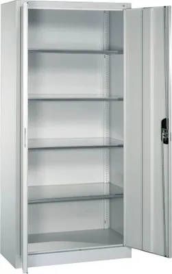 Produktbild von CP Stahlschrank 08920-00 S10094 lichtgrau 4 Fachböden 93,0 x 40,0 x 195,0 cm, aufgebaut, 1 St.