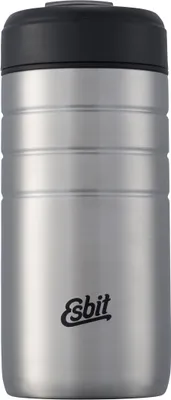 Produktbild von ESBIT MAJORIS Edelstahl Thermobecher mit Klick-Verschluss, 450ML, Silber