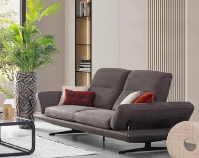Immagine prodotto di Divano Divano 3 posti Moderno Seduta imbottita Design Tessile Design Divani Divani