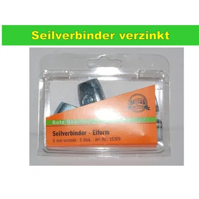 Produktbild von Seilverbinder verzinkt 4-6,5mm 5 Stück