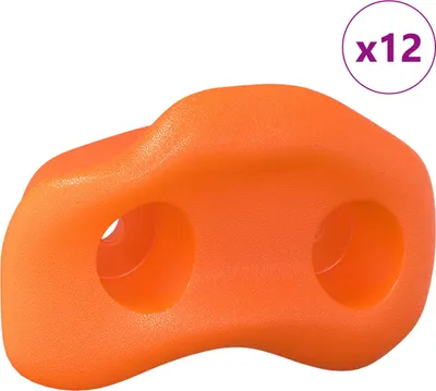Obrázek produktu pro Lezecká chyt 12 pcs Oranžová 100 x 67 x 43 mm PP