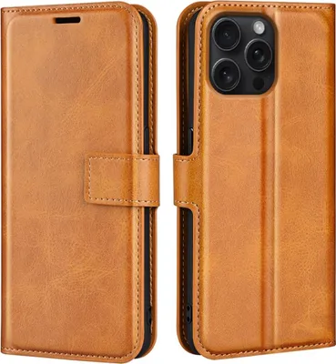 Produktbild von iPhone 16 Pro Hülle - Coverup Deluxe Klapphülle - Braun