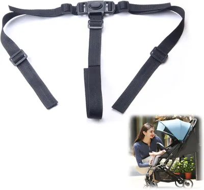 Image de Ceinture de sécurité à 3 points, réglable, universelle, pour siège haute, poussette, siège auto pour bébé