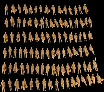 Produktbild von Modellfiguren 1:87 | unbemalte H0 Figuren (100 Stück)