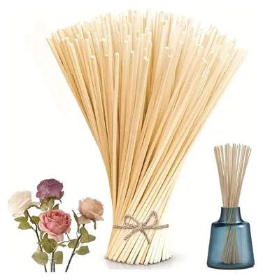 Produktbild von 50 Stück Duftstäbchen Nachfüllpack 25cm x 3mm, Rattanstäbchen Für Raumduft, Stäbchen Für Raumduft für Home Office Hotel Und SPA, Ersatz Für Diffuser Sticks