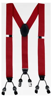 Produktbild von Uni Hosenträger im Rockabilly-Stil in Rot