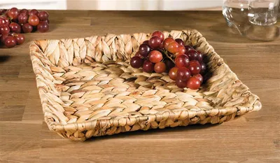 Produktbild von Schale aus Wasserhyazinthe 31x31 cm, Dekoschale, Obstschale