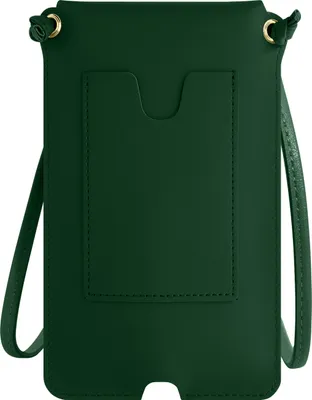 Produktbild von Avizar, Smartphone-Schultertasche mit Kartenfach aus Kunstleder, Dunkelgrün