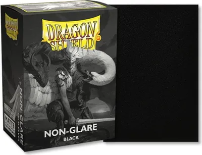 Obrázok produktu pre Obalčeky na karty Dragon Shield, matné čierne, bez odleskov – štandardná veľkosť (100 ks)