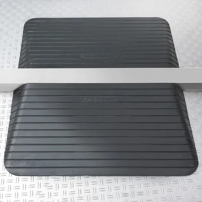 Productafbeelding van Drempelhulp van rubber 75 mm hoog 2 stuks