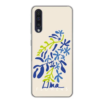 Produktbild von MuchoWow® Handyhülle Schutzhülle Hülle für Samsung Galaxy A30s Blume - Blätter - Lima Silikon Softcase Handy Hülle - Karteninhaber