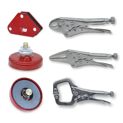 Obrázok produktu pre VECTOR WELDING Mini viacúcelová sada zváracieho náradia (6 kusov) Svorka, kliešte, zvárací magnet