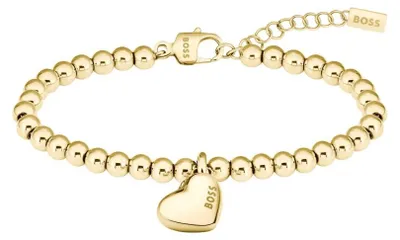 Immagine prodotto di Bracciale romantico da donna in perle d'acciaio placcato oro 1580643
