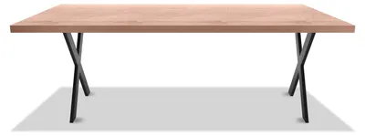 Image de Quercia - Plan de table à manger 220x100x5 cm / Chêne naturel