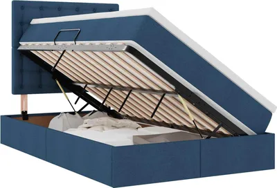 Zdjęcie produktu dla Łóżko z miejscem na przechowywanie i materacem 120 x 200 cm