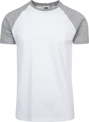 Immagine prodotto di Urban Classics - Maglietta RAGLAN a contrasto bianco / grigio - M
