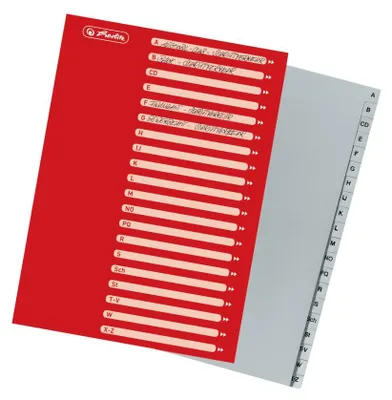 Image de herlitz Intercalaire en plastique, A-Z, A4, 20 pièces