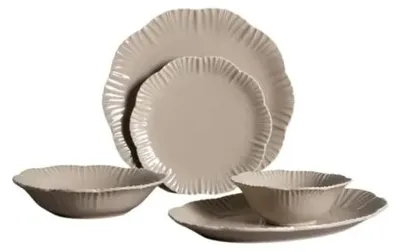 Image de Bricard Bernis service de table dîner beige 25 pièces