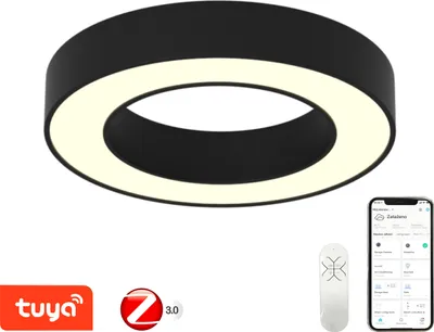 Obrázok produktu pre Inteligentné stropné svietidlo Immax NEO PASTEL 60cm 52W čierne Zigbee 3.0