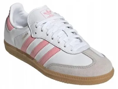 Produktbild von Adidas Samba OG J In White Pink for Junoirs – 5.5 UK - 38 2/3 EU - 6 US / White Pink