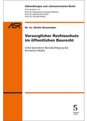 Immagine prodotto di Vorsorglicher Rechtsschutz im öffentlichen Baurecht