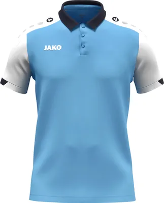 Immagine prodotto di JAKO Polo Dynamic per bambini - 6370, colore:azzurro/bianco/navy, taglia:152