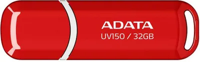 Zdjęcie produktu dla ADATA 32GB DashDrive UV150, 32 GB, USB Typu-A, 3.2 Gen 1 (3.1 Gen 1), Pokrywka, 9 g, Czerwony