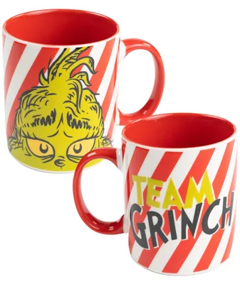 Produktbild von The Grinch Tasse - Team Grinch Kaffeetasse Becher Kaffeebecher aus Keramik Rot Weiß 320 ml