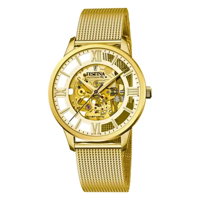 Produktbild von Festina Herren Uhr Luxus Edelstahl Armbanduhr gold UF20667/1