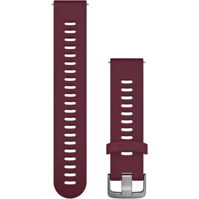 Produktbild von Garmin Ersatzarmband 20mm Silikon Kirschrot