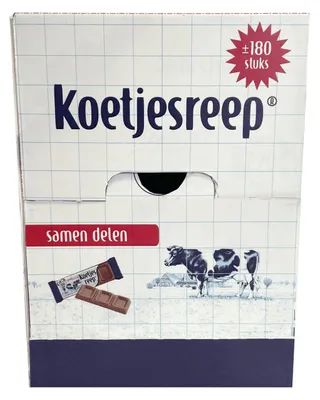 Produktbild von Koetjesreep Cacaofantasie 180 Stück à 8 g – cremige Schokoladenriegel, 1.440 g