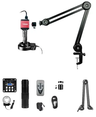 Image de Microscope numérique, résolution 4K, grossissement 500x, capteur GC2083 PLUS de 13 MP, zoom 150X et 215X
