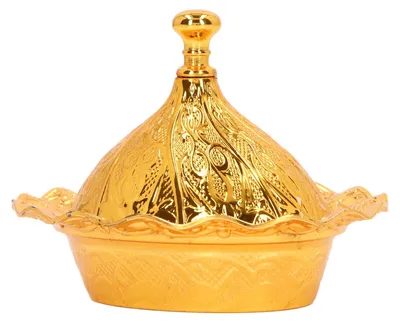 Productafbeelding van Gouden suikerpot, retro, verfijnd, van zinklegering, vintage, met deksel, geschikt voor decoratie bij thuisgebruik, feestjes en bruiloften