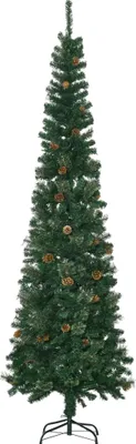 Obrázok produktu pre Umelý vianočný stromček, výška 225 cm, tvar ceruzky, zelená farba, 2,25 m