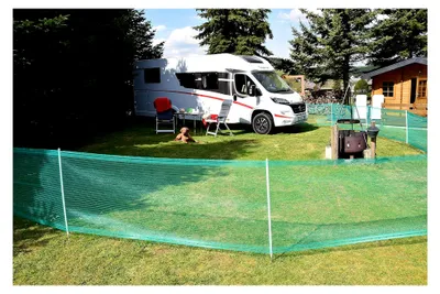 Produktbild von Begrenzungszaun Universal, grün, 80 cm, 20 m