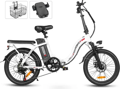 Produktbild von E-Bike City E-Bikes & E-Hollandräder Elektrofahrrad , 12Ah herausnehmbarer Akku Range 40-120 km ebike, 7-Gang-Al E-Bike Klappräder Weiss