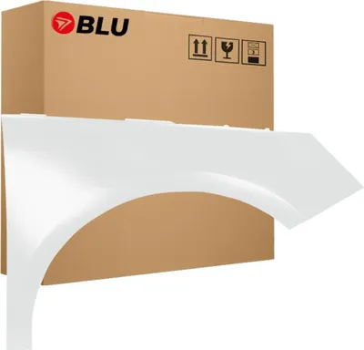 Immagine prodotto di BLU Parafango compatibile con Audi A1 8X LS9R Destra Weiss GletscherWeiss | 2000-2003 | Anteriore | Verniciato | Pronto per il montaggio | Zincato