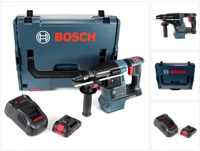 Zdjęcie produktu dla Akumulatorowy młot udarowo-obrotowy Bosch GBH 18V-26 18V 2.6J SDS plus Brushless + 1x akumulator ProCORE 4.0Ah + ładowarka + L-Boxx