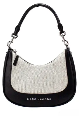 Produktbild von Marc Jacobs Natural Hobo Shoulder Canvas-Leder schwarz