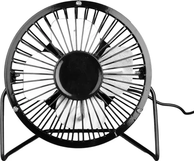 Produktbild von Tischventilator, tragbarer USB Ventilator, 16,5 cm hoch, schwarz