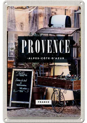Produktbild von Blechschild Reise 20x30cm Provende alpes cote d´azur France