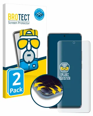 Produktbild von 2x BROTECT Fullscreen Schutzfolie für Xiaomi Poco X7 Displayschutz Folie Fullcover Matt Entspiegelungsfolie